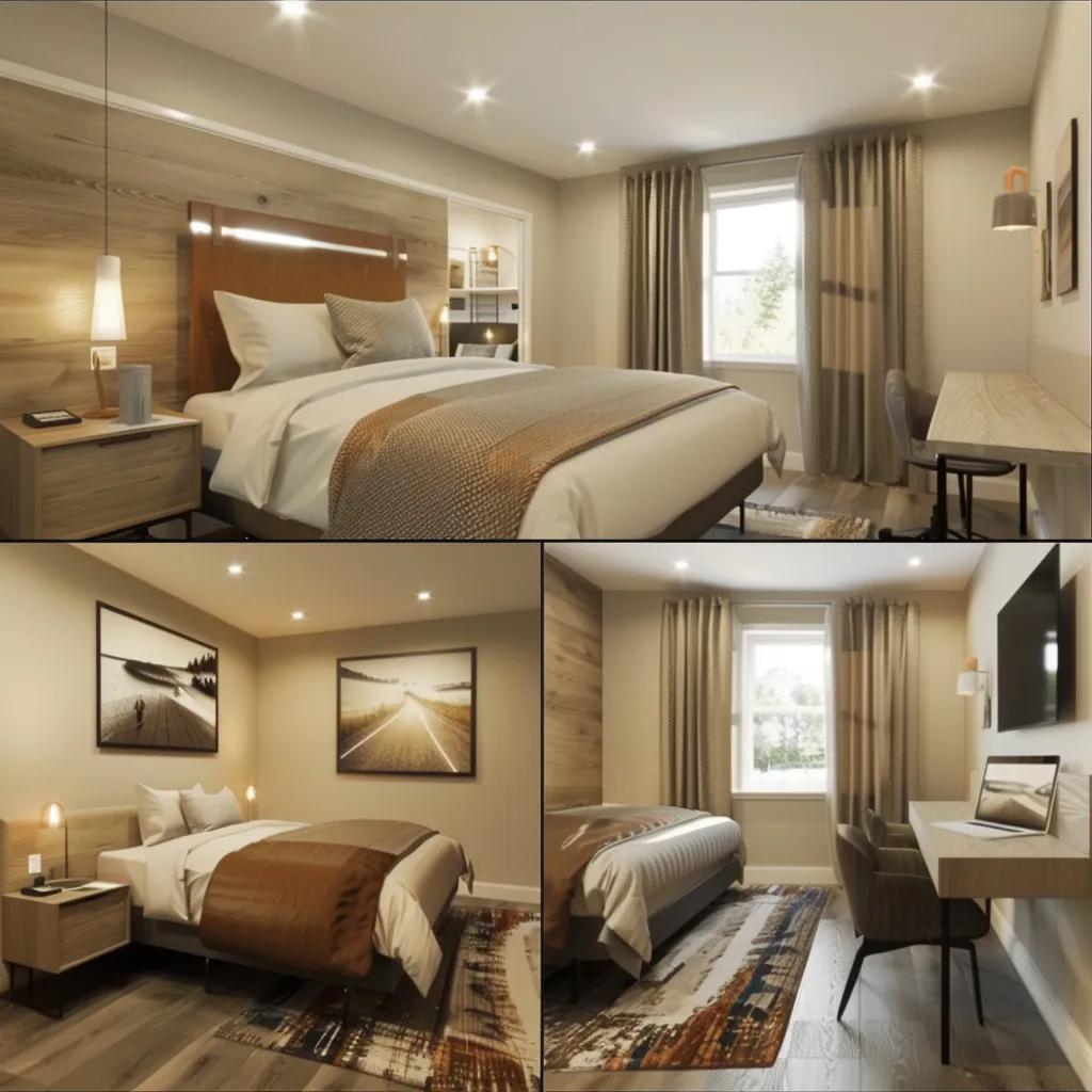 Different room types at Inglewood Motel including Standard Queen, Premium Queen, and Family Room