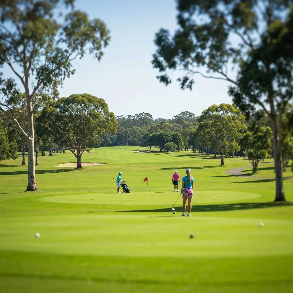 Scenic view of Inglewood Golf Club with golfers enjoying the course