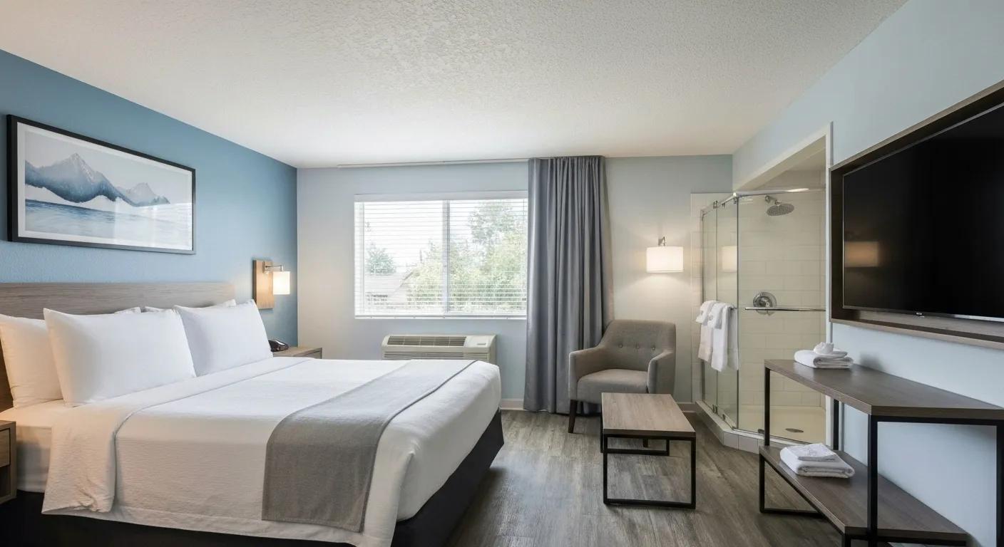 Standard Queen Room at Inglewood Motel featuring modern amenities and cozy decor